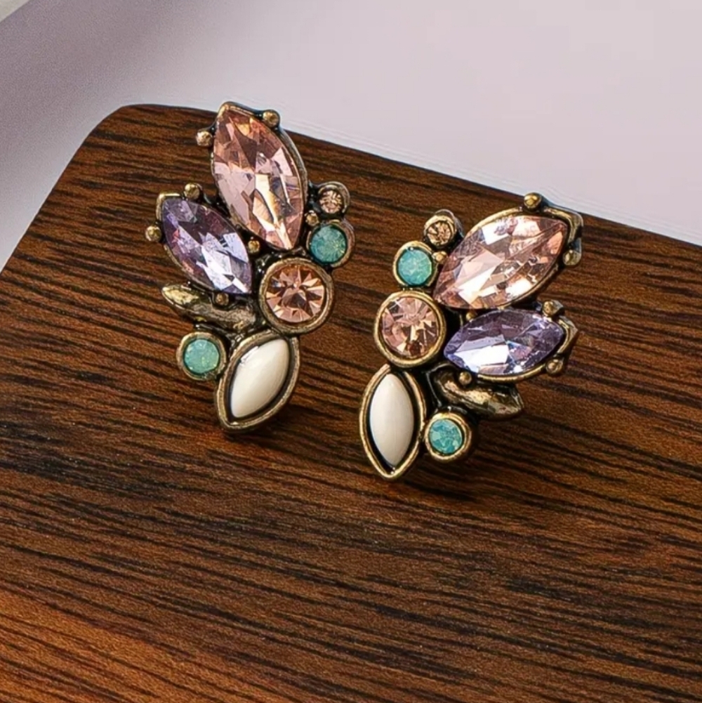🐎NEW! Elegant Multicolor Gemstone Earrings